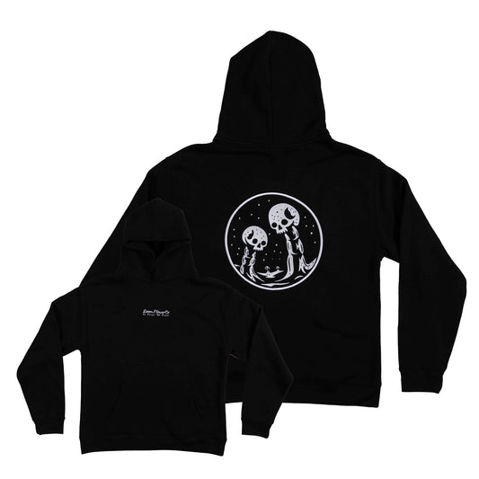 Black Relaxed Embroidered Dead Trichome Hoodie