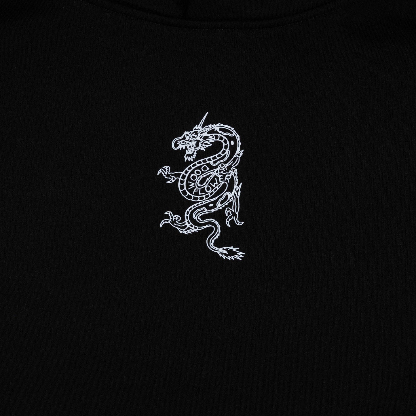 Black Relaxed Dragon Hoodie