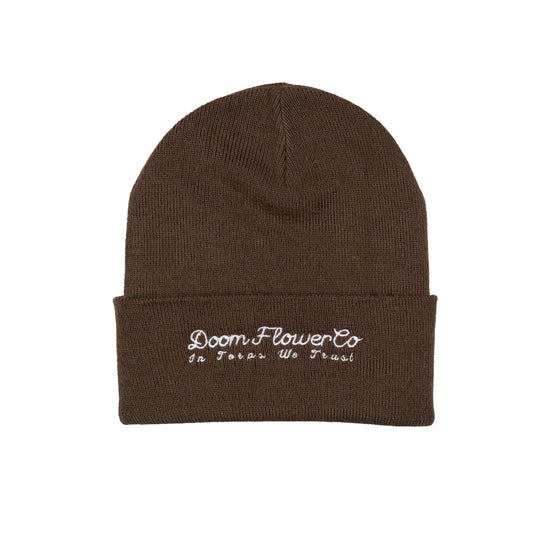 Khaki Green Logo Beanie