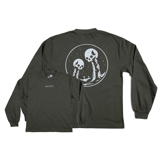 Heavy Dead Trichome Khaki Long Sleeve